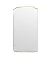 A large original 1950s Italian brass framed mirror