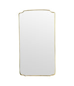 A large original 1950s Italian brass framed mirror