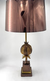 An orignal 1960s Maison Charles Pomegranate lamp with rare solid copper shade