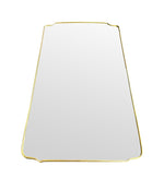 A large original 1950s Italian brass framed mirror