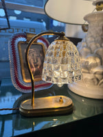 A lovely pair of Barovier 1940s Murano glass and brass table lamps