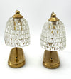 A lovely pair of Barovier 1940s Murano glass and brass table lamps