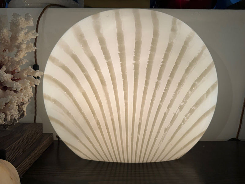 A Murano glass shell lamp by Peill and Putzler