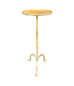 A 1950s Spanish gilt wrought iron martini table