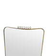 Mid Century mirror Gio Ponti 1950s Italian Brass framed mirror