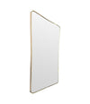 Mid century Italian brass framed mirror with original bevelled plate - mid century mirror