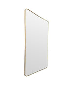 Mid century Italian brass framed mirror with original bevelled plate - mid century mirror