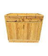 Mid Century bamboo chest by Vivai Del Sud 1970s Italian