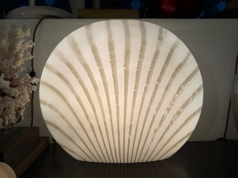 Mid Century Murano glass shell lamp by Peill and Putzler - 1970s German