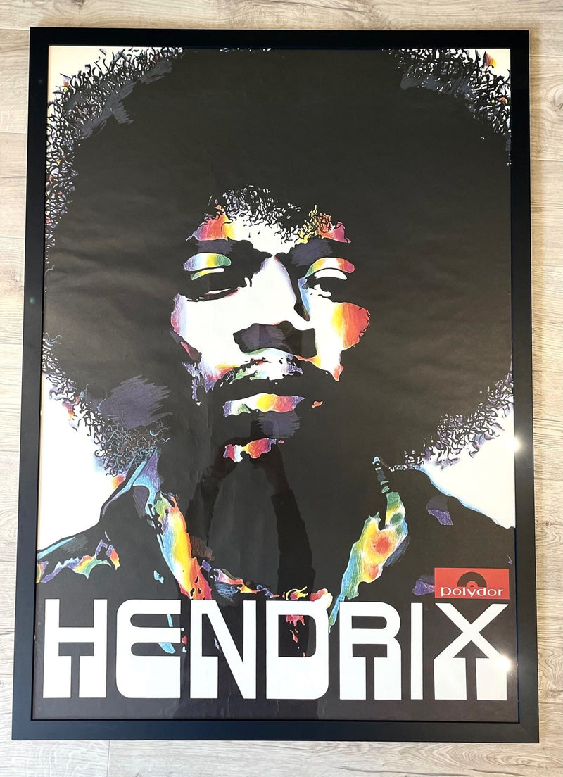 Large 1970s poster Jimi Hendrix All Along the Watchtower