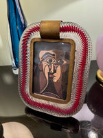 An original 1940s Murano glass picture frame attributed to Venini