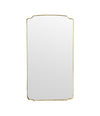 A large original 1950s Italian brass framed mirror