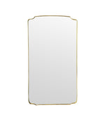 A large original 1950s Italian brass framed mirror