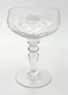 A set of eight 1930s Val St Lambert crystal glasses with etched stars