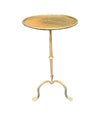 A Spanish 1950s gilt wrought iron martini table