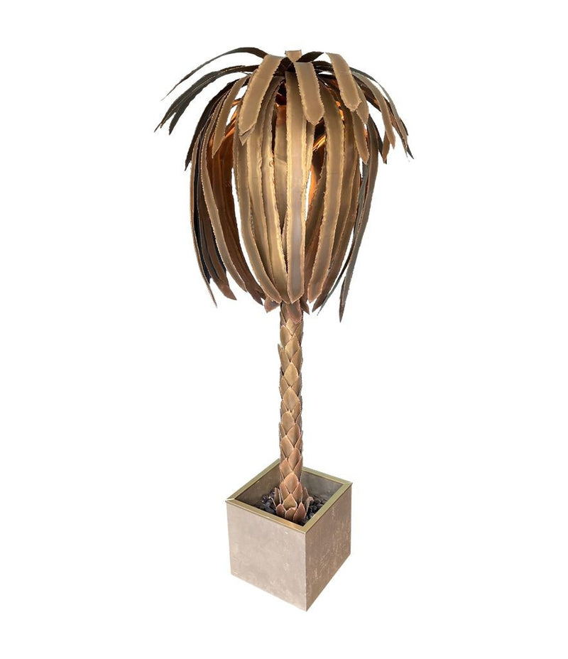 Mid Century Maison Jansen Palm Tree Floor Lamp - Mid Century Lighting - Ed Butcher Antiques Shop London