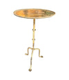 A 1950s Spanish gilt wrought iron martini table