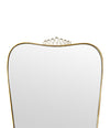 A lovely shaped large original 1950s brass framed mirror in the style of Gio Ponti