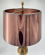 An orignal 1960s Maison Charles Pomegranate lamp with rare solid copper shade