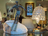 A lovely pair of Barovier 1940s Murano glass and brass table lamps