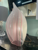 Mid Century table lamp Murano glass tear drop shaped by Maestro Lino Tagliapietra for La Murrina - Mid Century Lighting