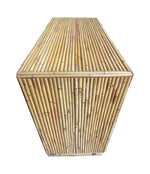 An Italian 1970s split cane bamboo chest of drawers by Vivai Del Sud