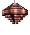 A 1960s Danish torch cut copper pendant light by Svend Aage Holm Sorensen