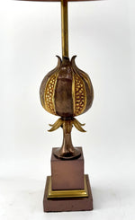 An orignal 1960s Maison Charles Pomegranate lamp with rare solid copper shade