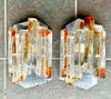 Pair of poliarte wall sconces