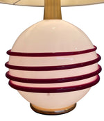 Mid century Italian Murano glass lamp by La Murrina