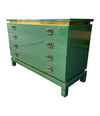 Mid century chest of drawers green lacquered by Guy Lefevre for Maison Jansen - 1970s - French - Mid Century Furniture London