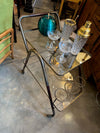 Mid Century Drinks Trolley brass and lacquered wood by Mid century bar trolley by Cesare Lacca - Italian