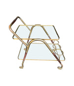 Mid Century Drinks Trolley brass and lacquered wood by Mid century bar trolley by Cesare Lacca - Italian