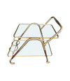 Mid Century Drinks Trolley brass and lacquered wood by Mid century bar trolley by Cesare Lacca - Italian