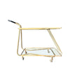 Mid Century Italian brass bar trolley 1950s