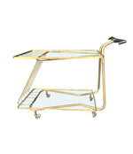 Mid Century Italian brass bar trolley 1950s