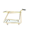 Mid Century Italian brass bar trolley 1950s