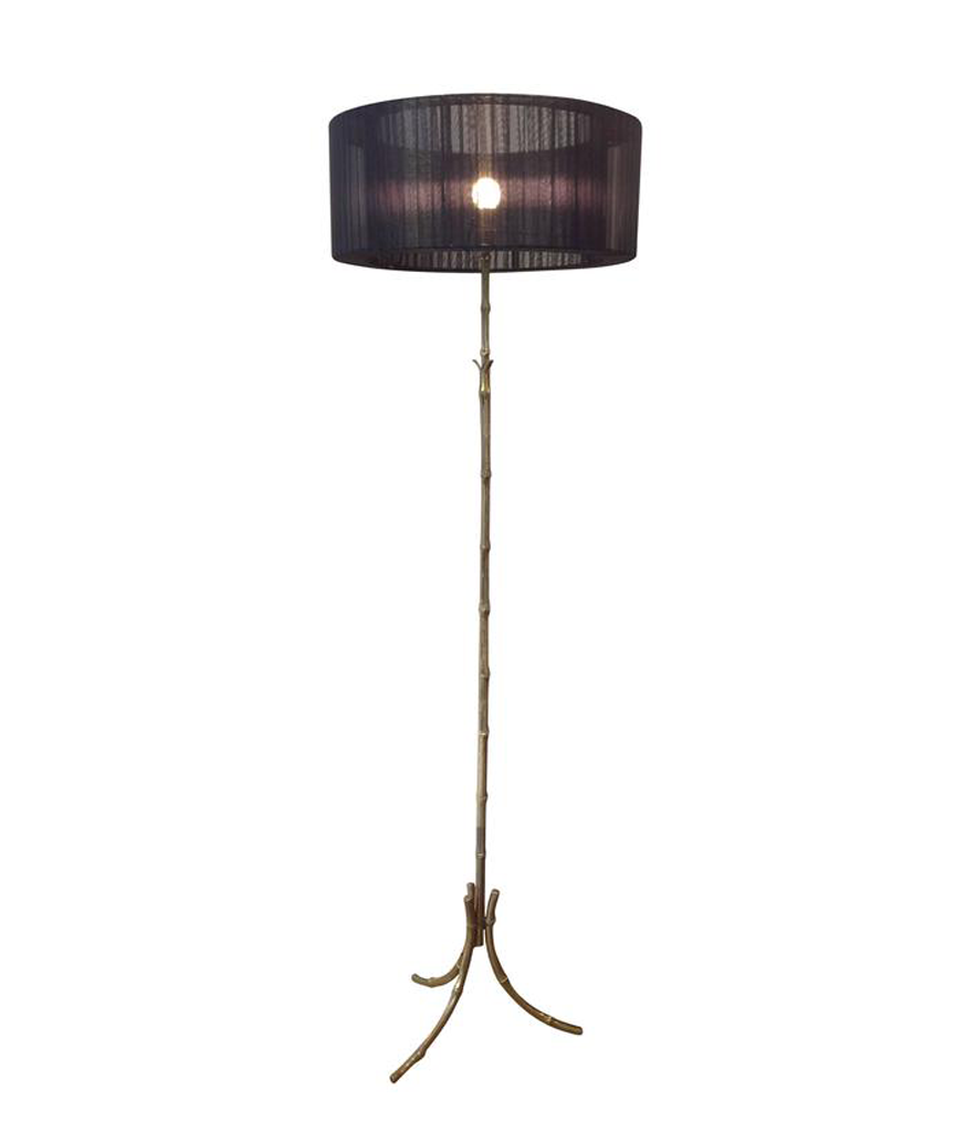 MAISON BAGUÈS STYLE BRASS FAUX BAMBOO FLOOR LAMP – Ed Butcher