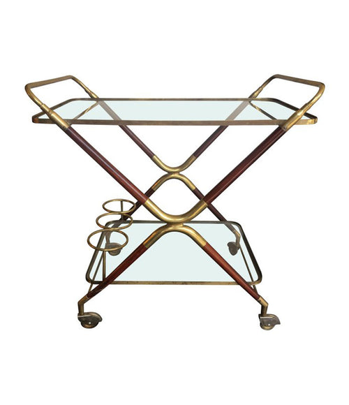 PAIR OF CESARE LACCA ITALIAN BAR CARTS