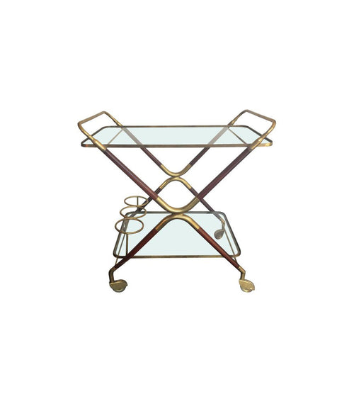 PAIR OF CESARE LACCA ITALIAN BAR CARTS